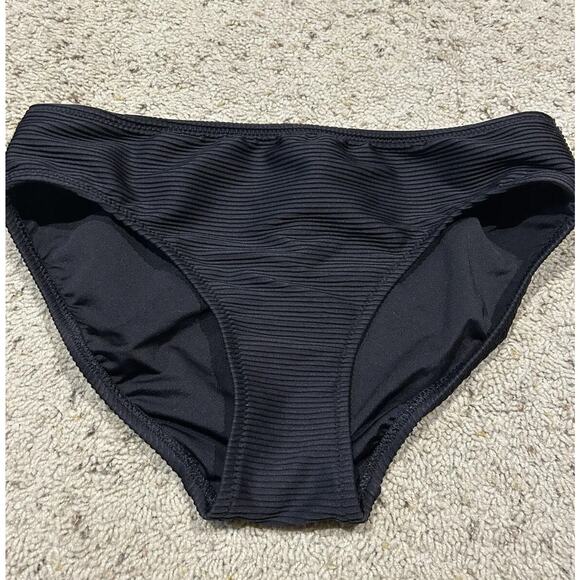 LANDS END size 8 Modest TANKINI Swim Suit TOP & Ribbed bottoms BLACK SET C23 - Picture 8 of 12